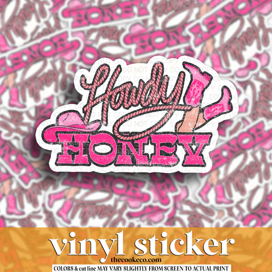 Vinyl Sticker | #V1543 - HOWDY HONEY
