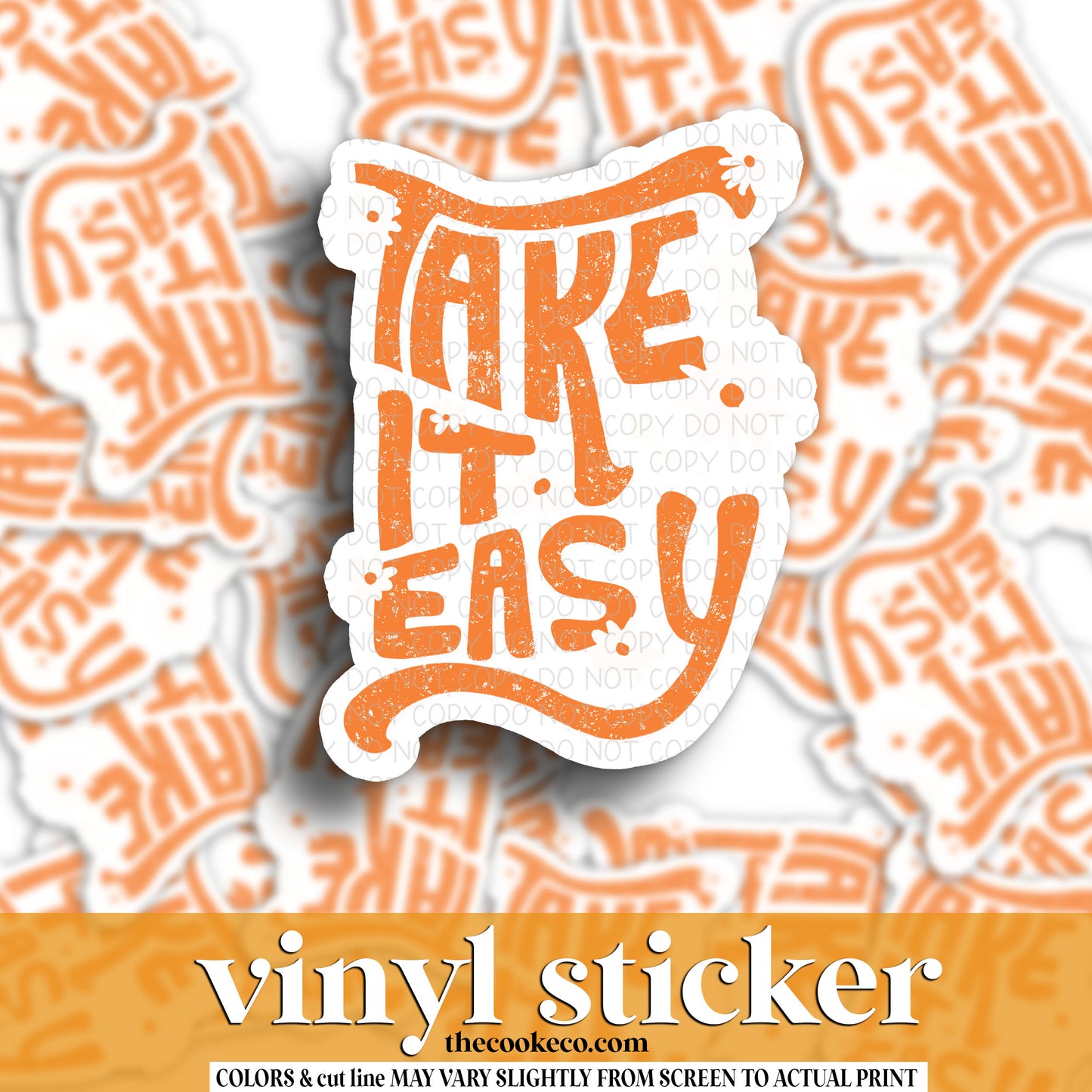 Vinyl Sticker | #V1549 - TAKE IT EASY
