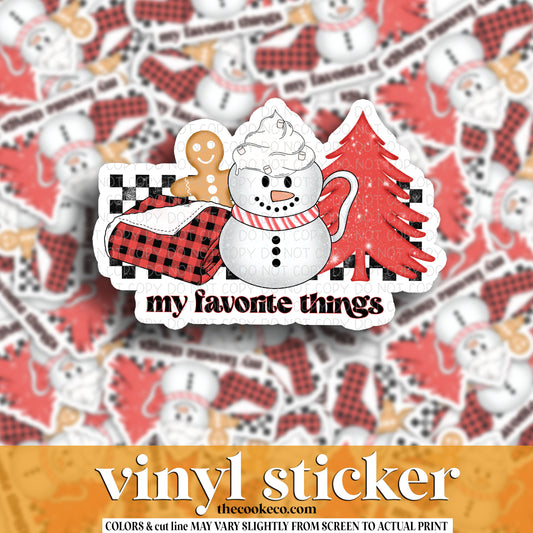 Vinyl Sticker | #V1611 -  MY FAVORITE THINGS