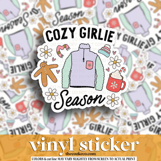 Vinyl Sticker | #V1614 -  COZY GIRLIE SEASON