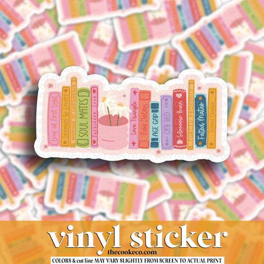 Vinyl Sticker | #V1650 -  SHELF OF BOOKS