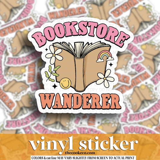 Vinyl Sticker | #V1655  - BOOKSTORE WANDERER
