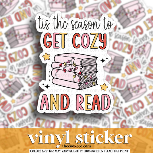 Vinyl Sticker | #V1658  - IT'S THE SEASON TO GET COZY AND READ
