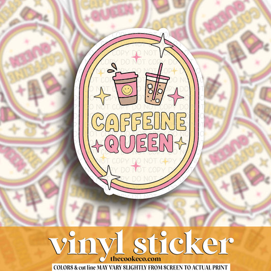 Vinyl Sticker | #V1697 - CAFFEINE QUEEN