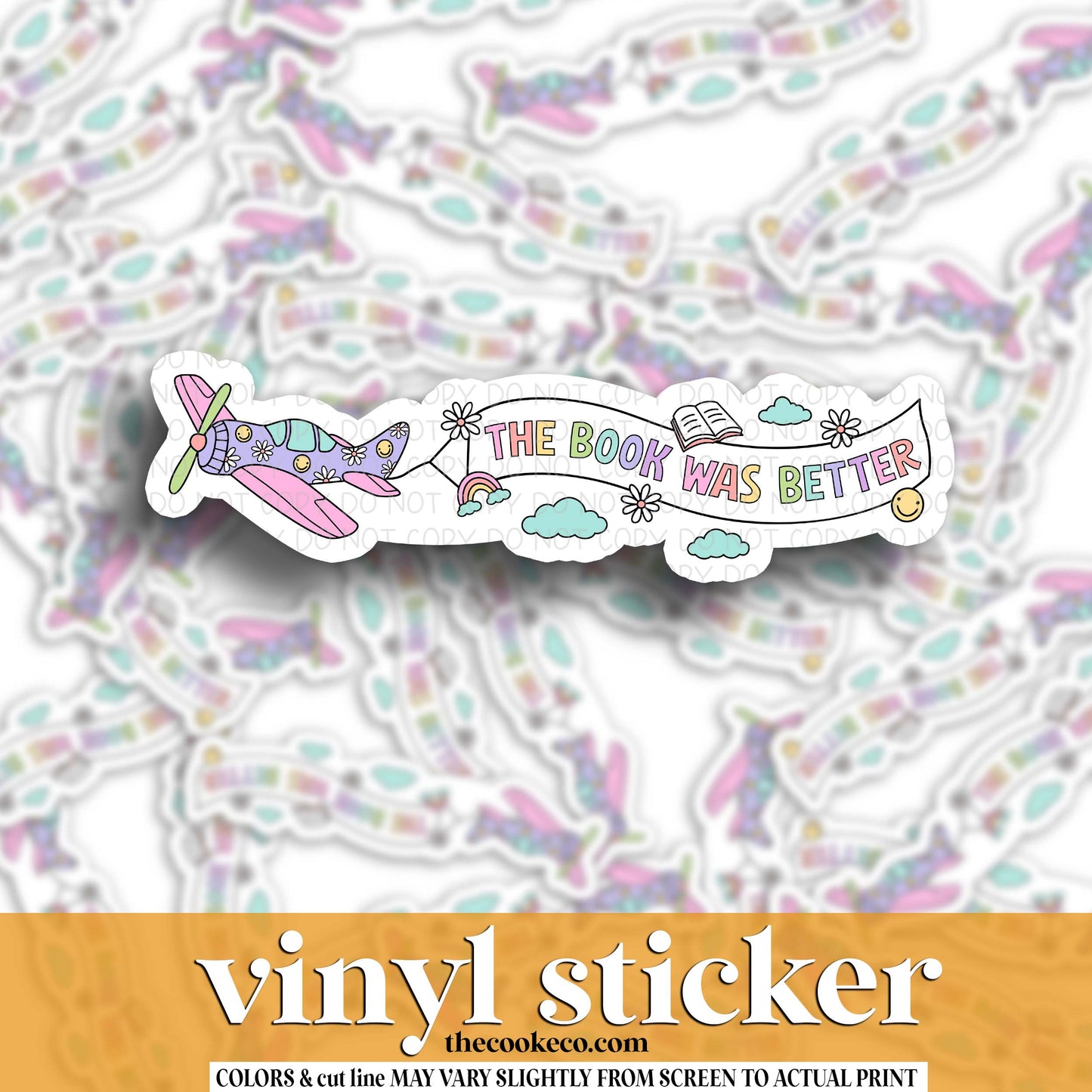Vinyl Sticker | #V1706  - THE BOOK WAS BETTER