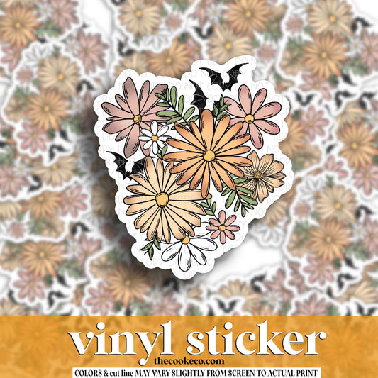 Vinyl Sticker | #V1716 - BATTY FLORAL