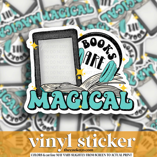 Vinyl Sticker | #V1740 - BOOKS ARE MAGICAL