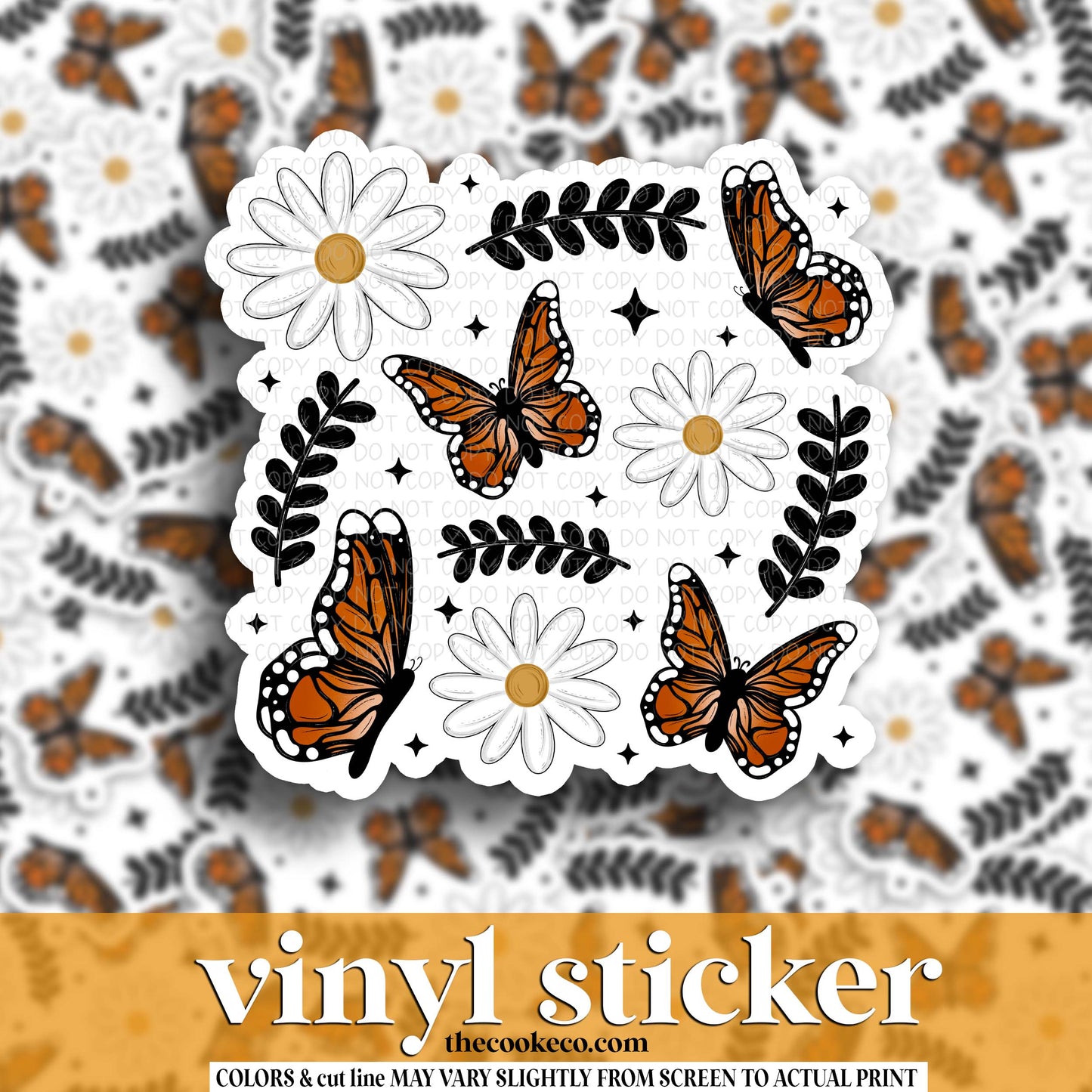 Vinyl Sticker | #V1749 - BUTTERFLYS AND FLOWERS
