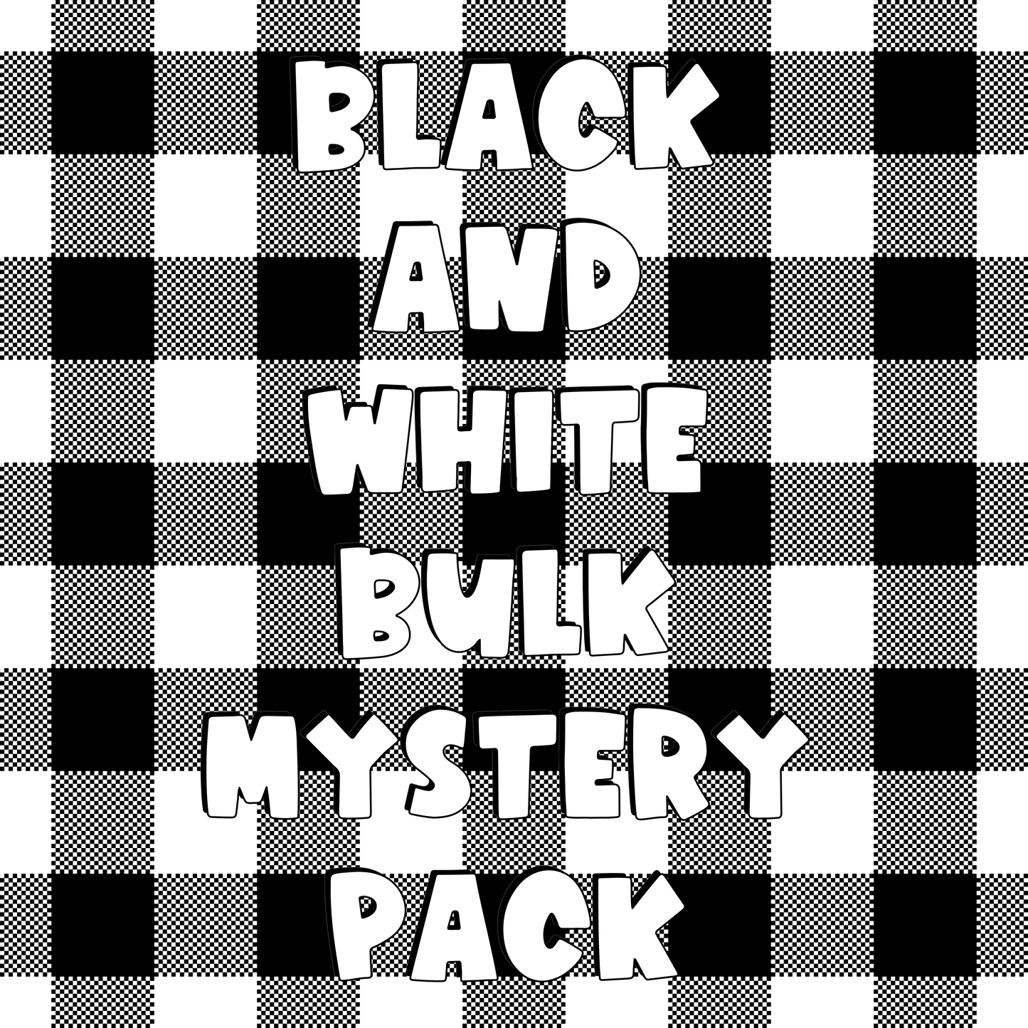 Vinyl Sticker | #VMB018 - BLACK & WHITE MYSTERY VINYL PACK