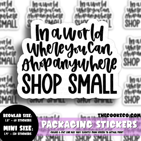Packaging Stickers | #BW0185 - SHOP SMALL