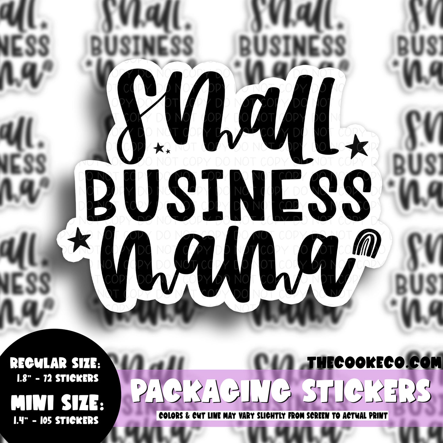 Packaging Stickers | #BW0205 - SMALL BUSINESS MAMA