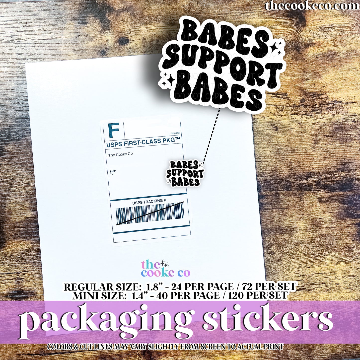 Packaging Stickers | #BW0237 - BABES SUPPORT BABES