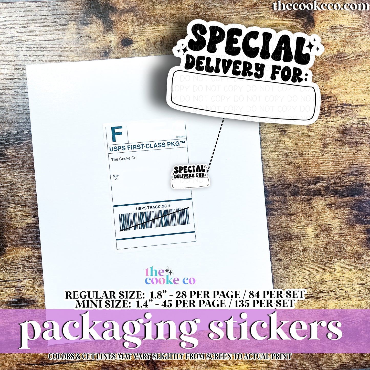 Packaging Stickers | #BW0245 - SPECIAL DELIVERY FOR