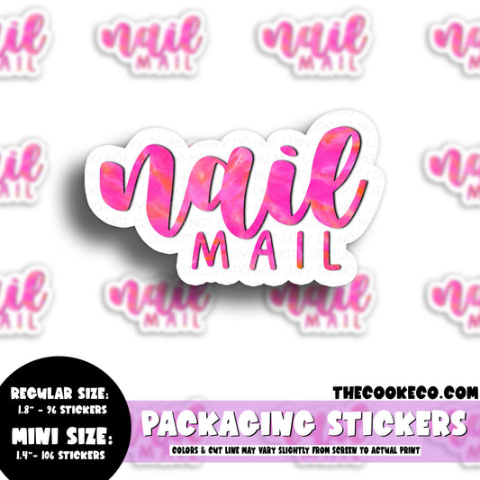 PTO Packaging Stickers | #C0713 - NAIL MAIL