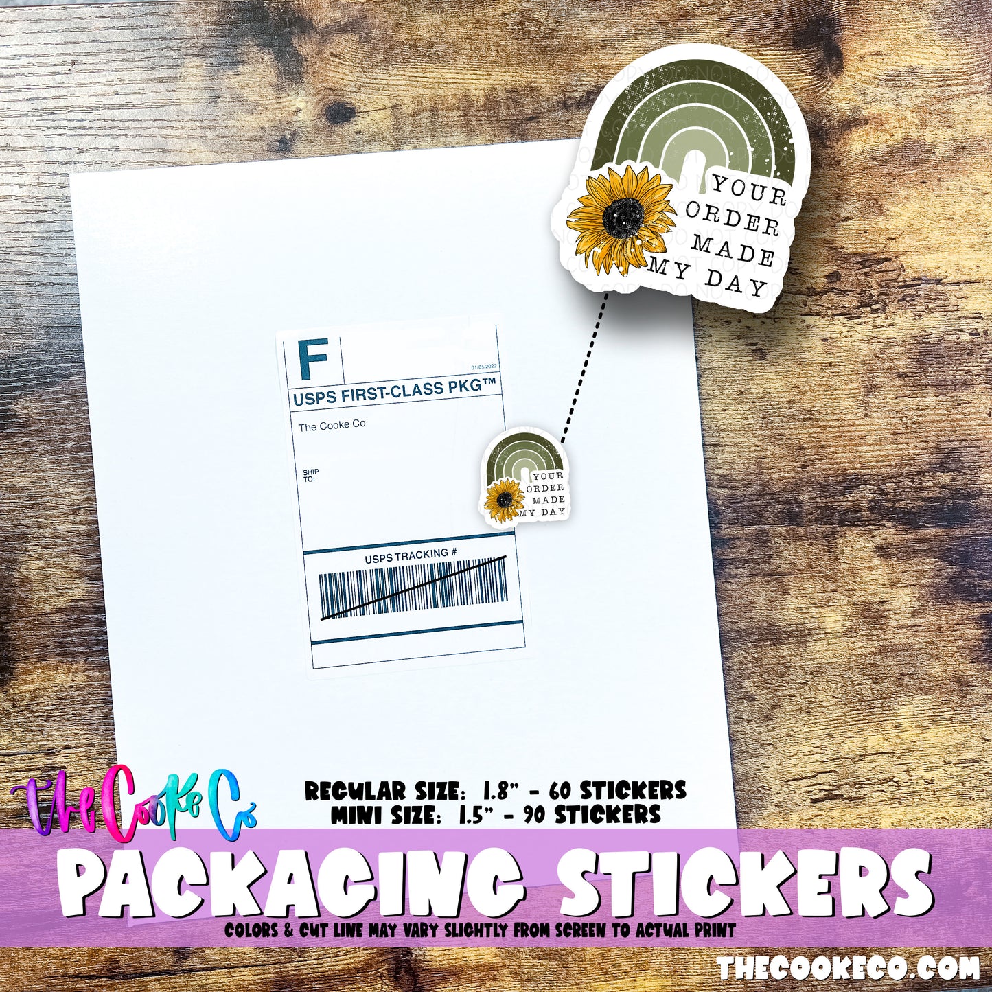 Packaging Stickers | #C0804 - YOUR ORDER MADE MY DAY