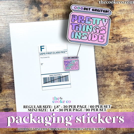 PTO Packaging Stickers | C0913 - PRETTY THINGS INSIDE