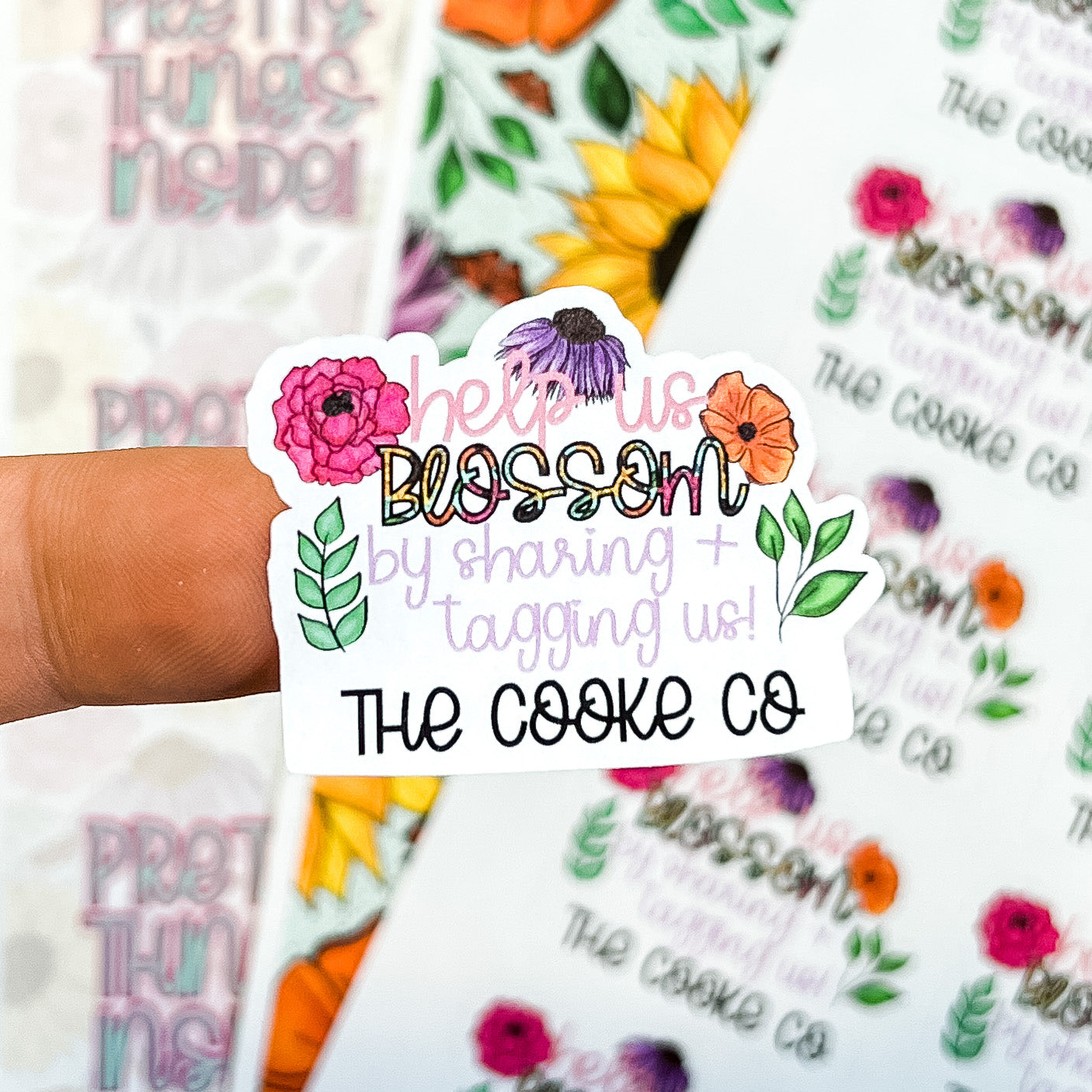 PTO Customizable Packaging Stickers | HELP US BLOSSOM