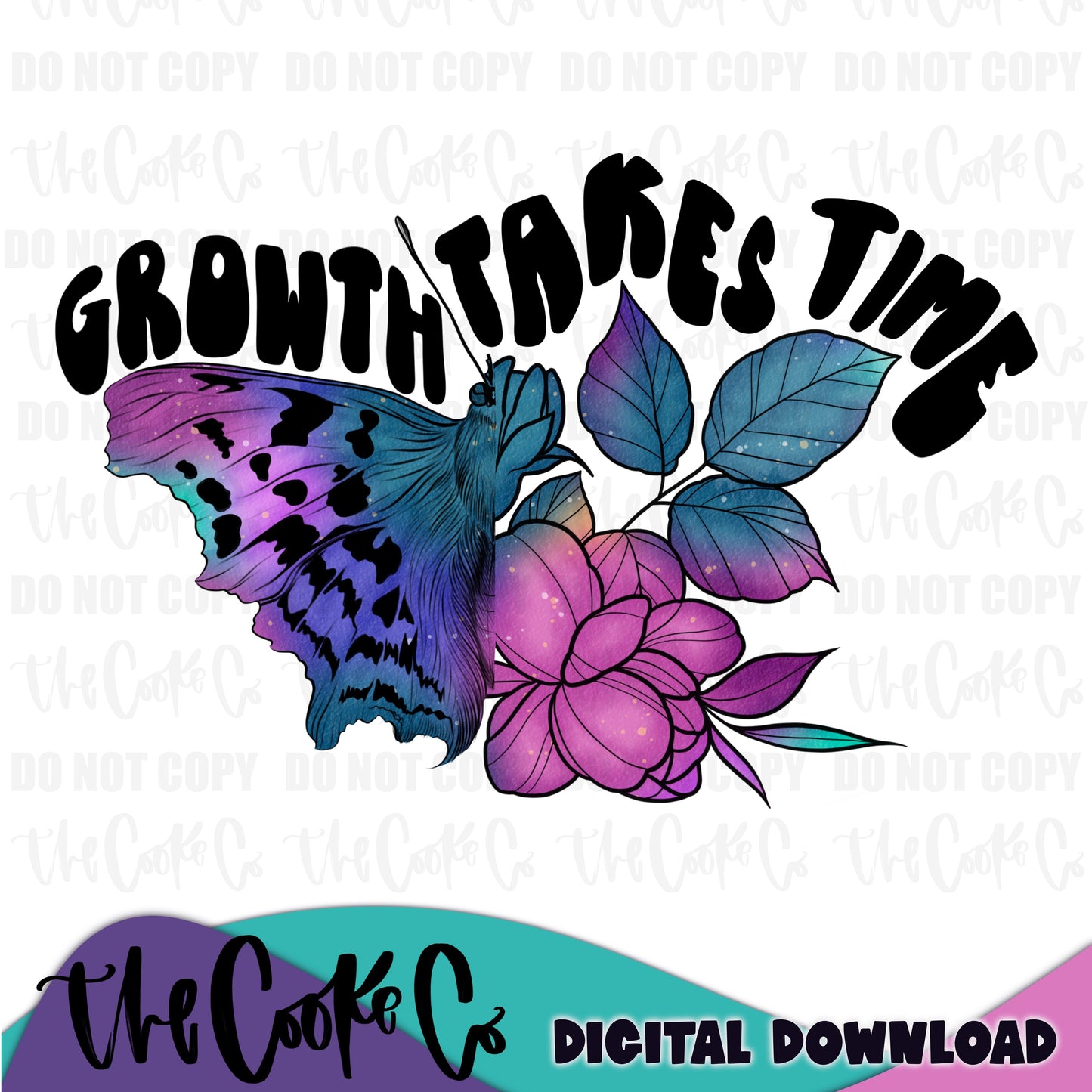 GROWTH TAKES TIME  | Digital Download | PNG