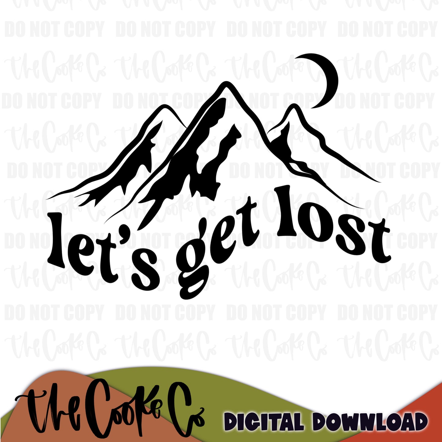 LET'S GET LOST | Digital Download | PNG