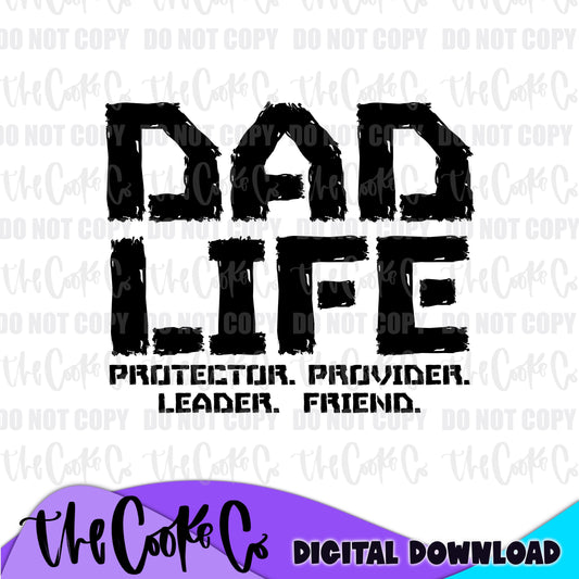 DAD LIFE  | Digital Download | PNG
