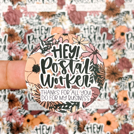 Packaging Stickers | #RTS0192 - HEY POSTAL WORKER