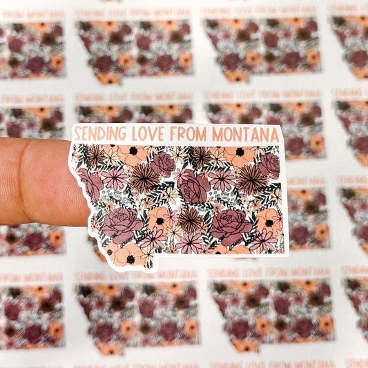 Packaging Stickers | #BBS017 - FALL FLORAL STATE