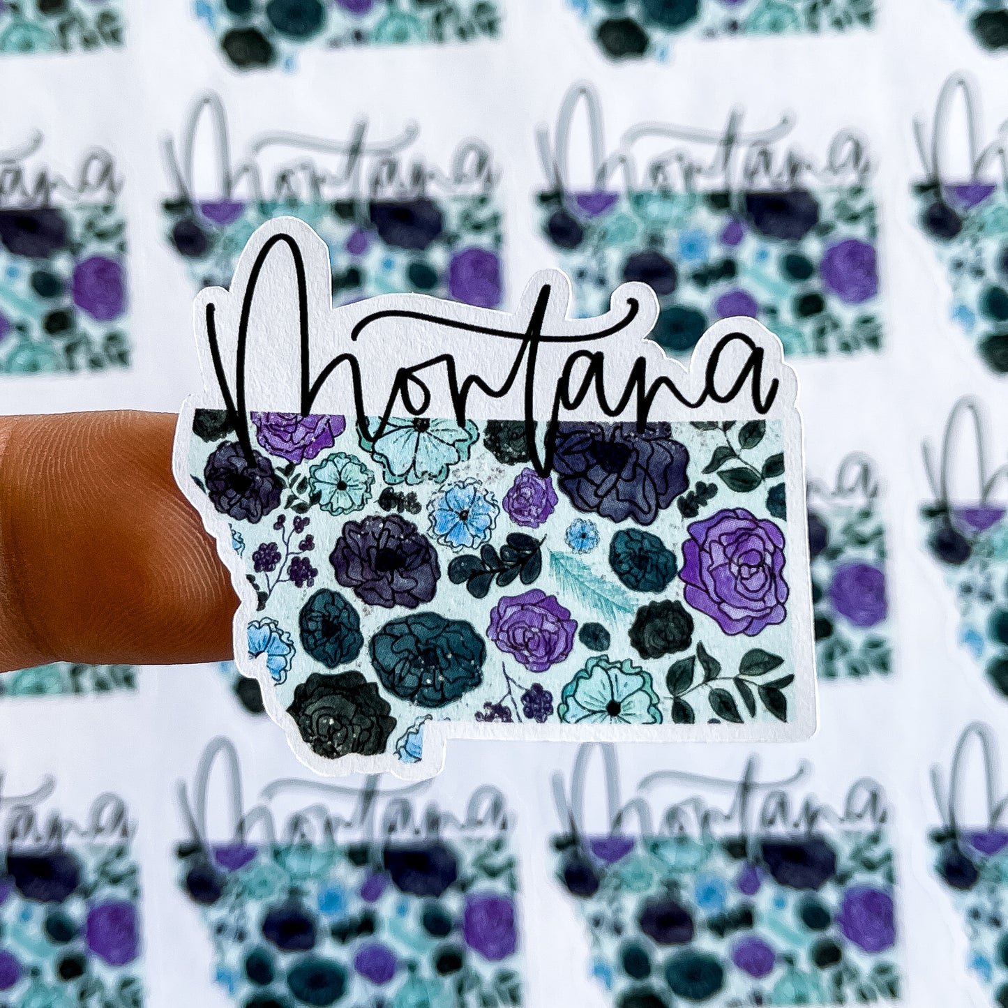 Packaging Stickers | #BBS027 - WINTER FLORAL STATE