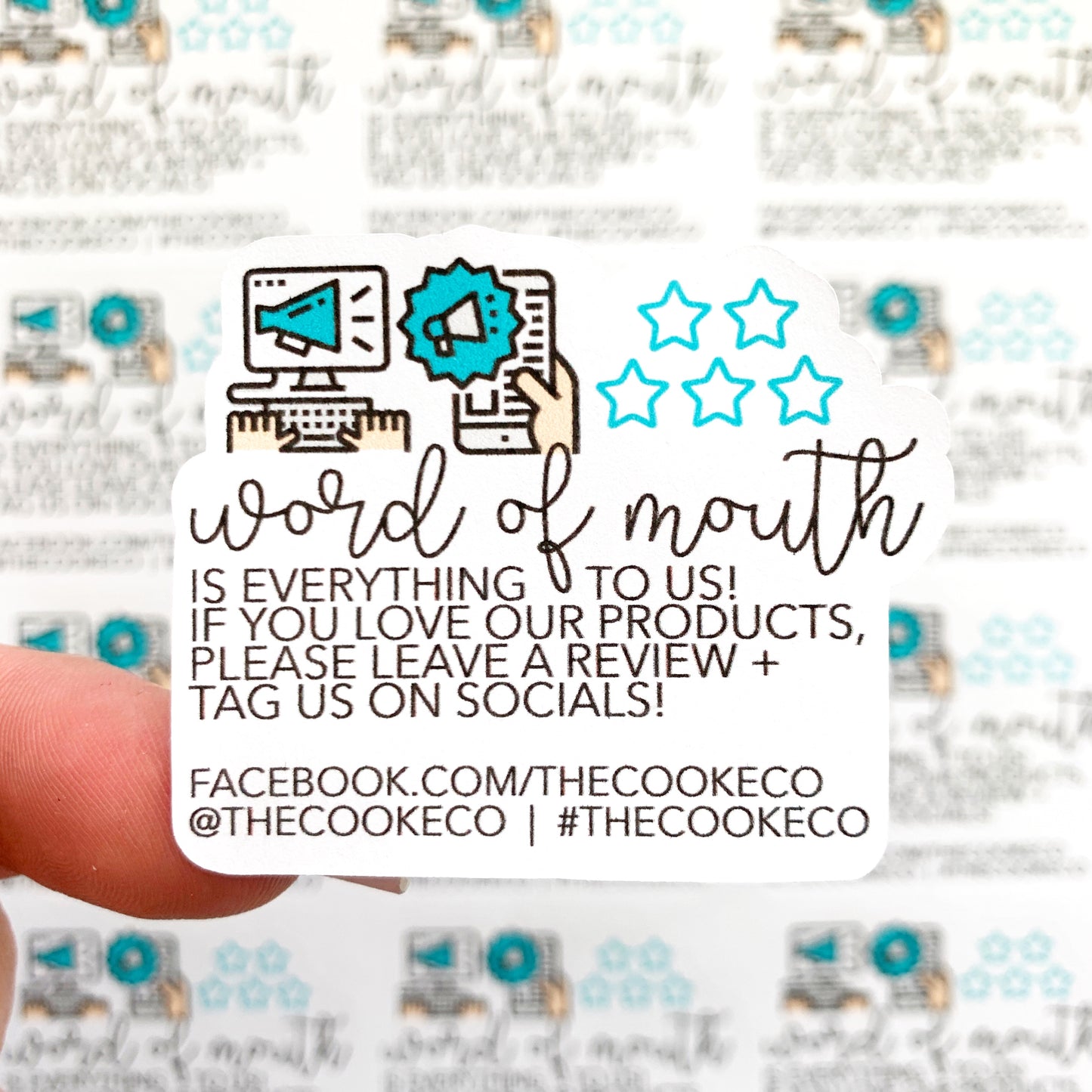 Customizable Packaging Stickers | #0002 - Word of Mouth