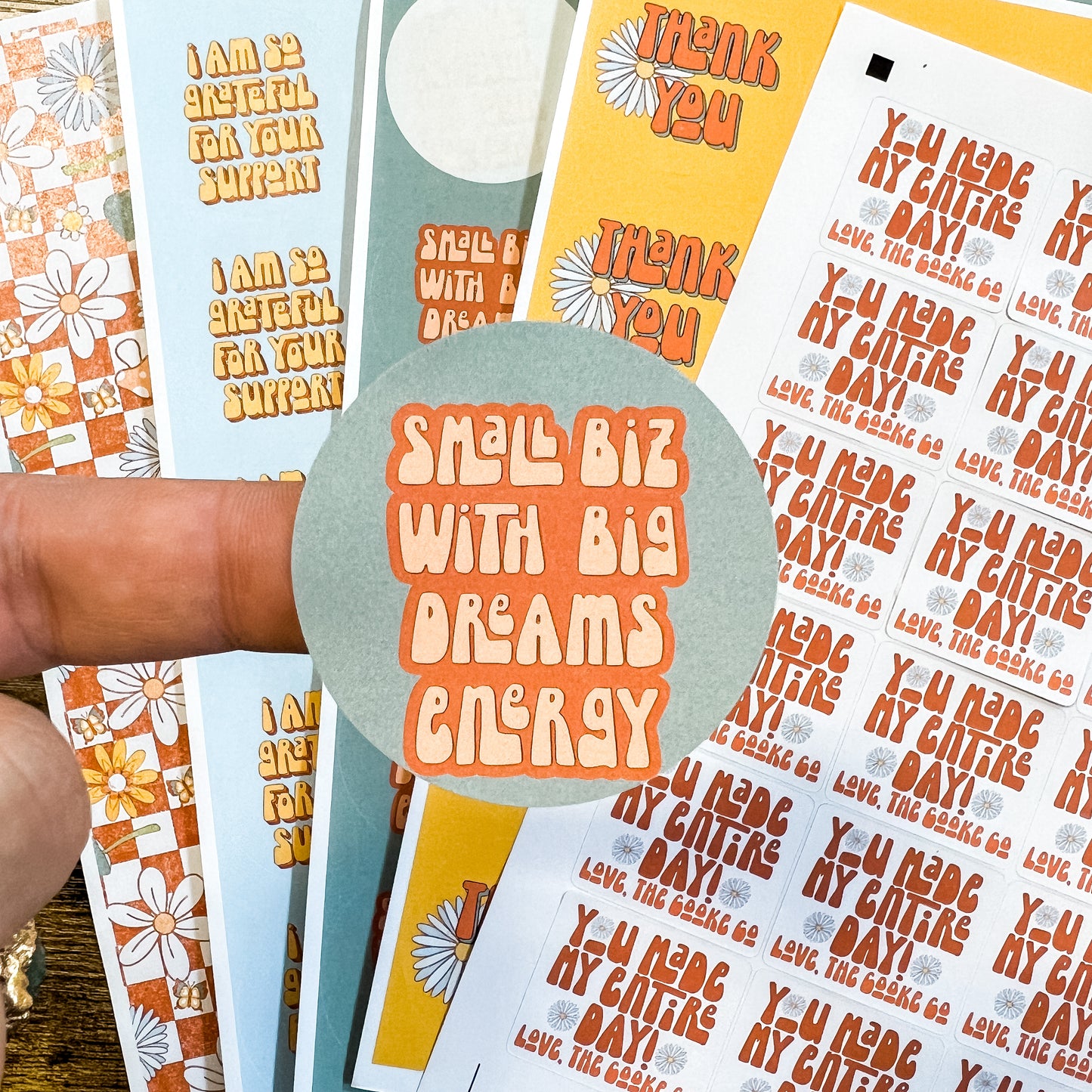 RTS Packaging Stickers | #RTS222 - SMALL BIZ WITH BIG DREAMS ENERGY