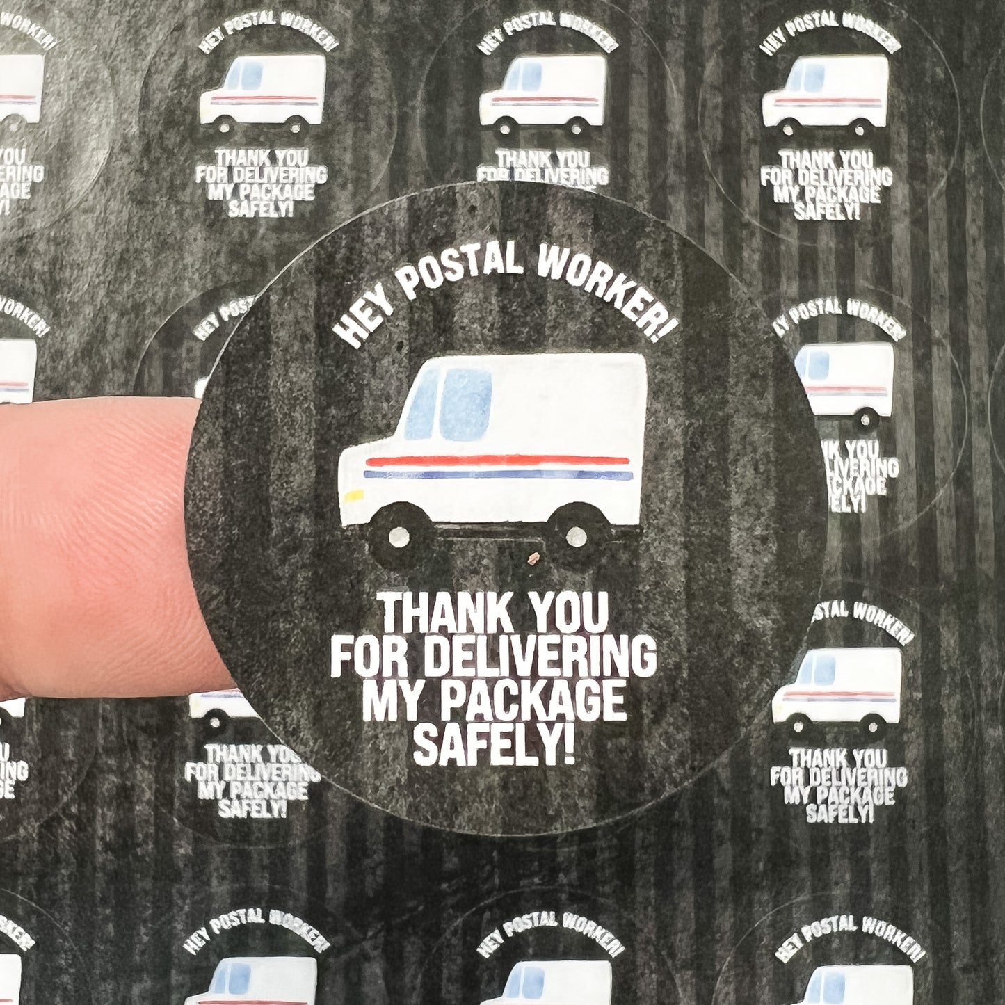 Packaging Stickers | #RTS0196 - HEY POSTAL WORKER
