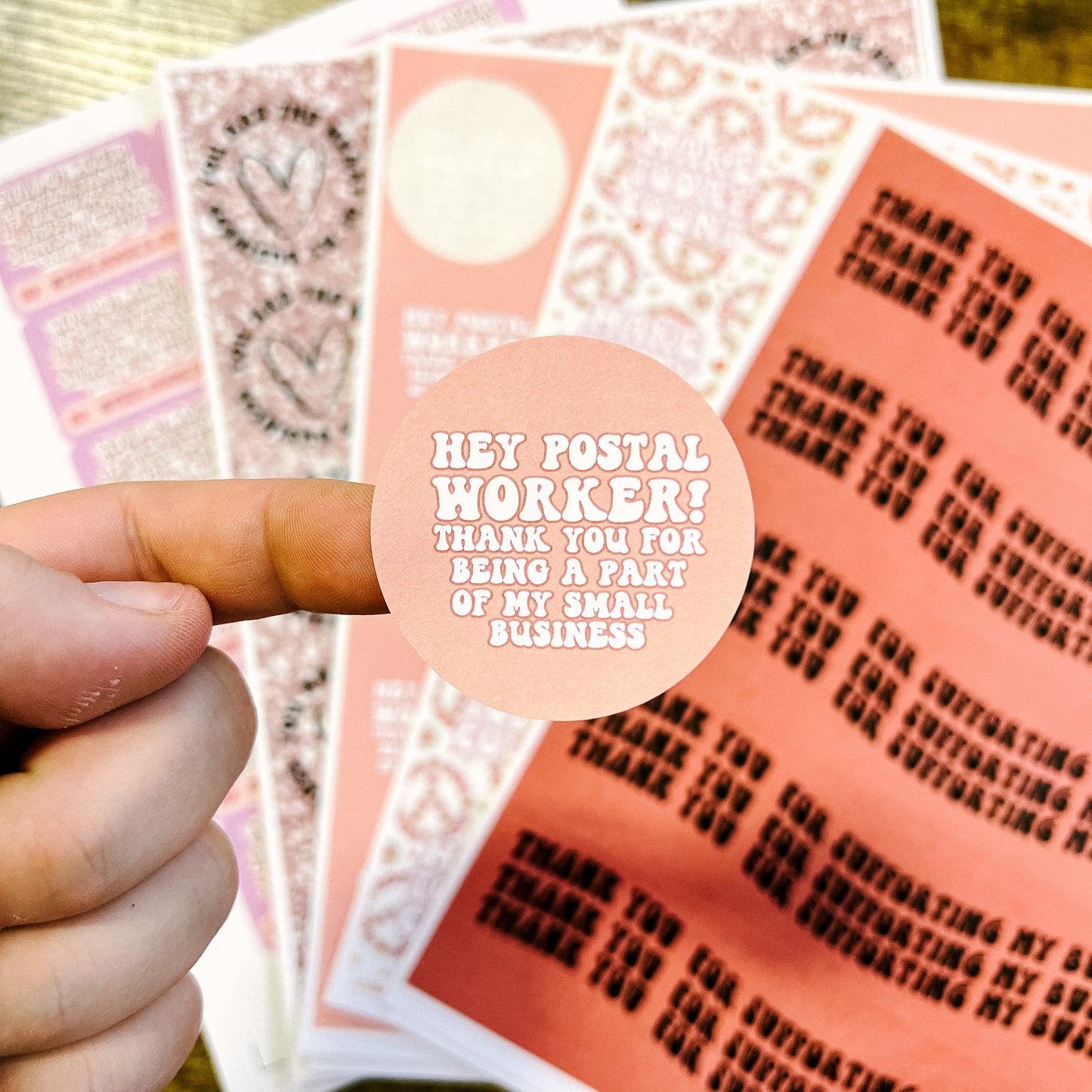 Packaging Stickers | #RTS0199 - HEY POSTAL WORKER