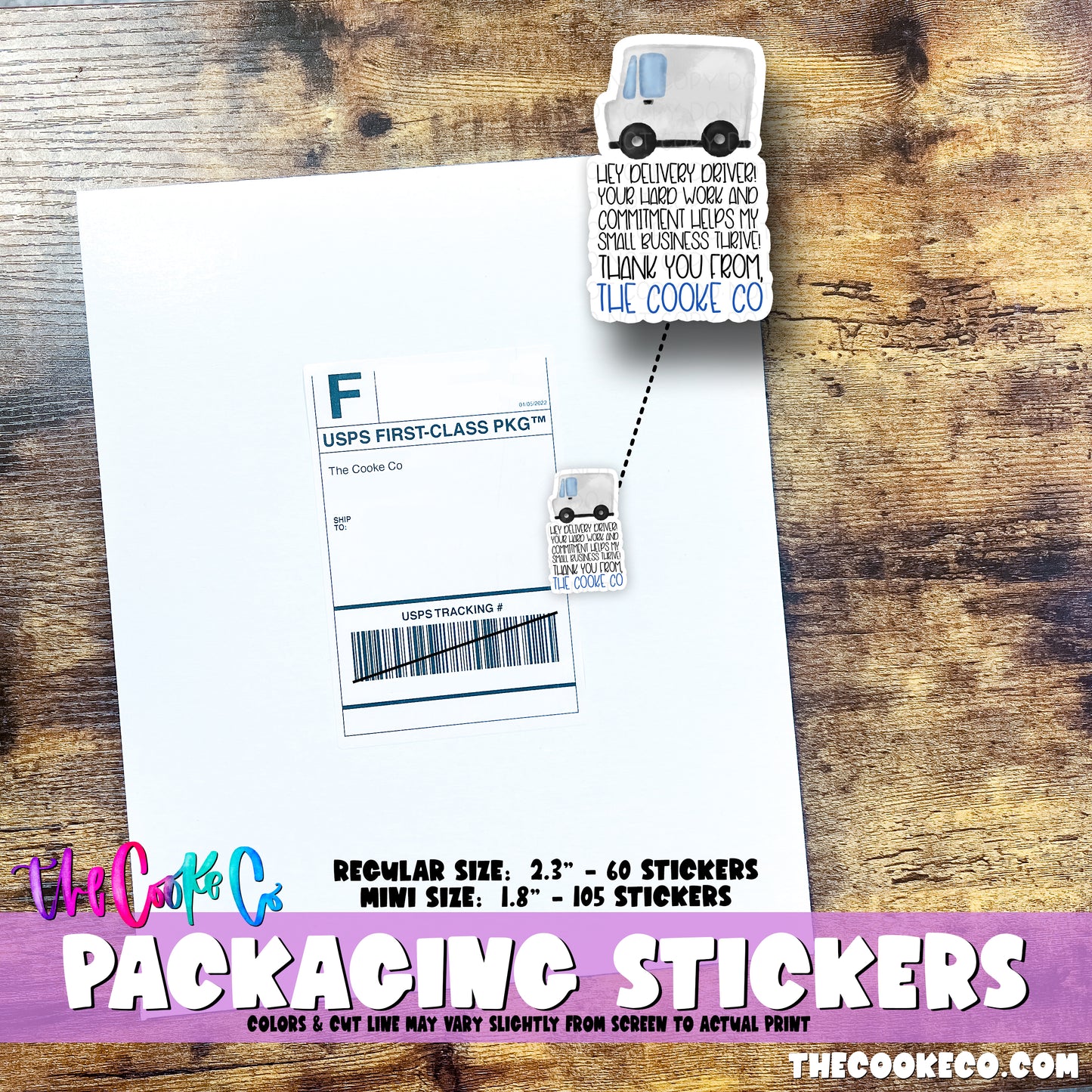 Customizable Packaging Stickers | #0041 - MAKES MY SMALL BUSINESS THRIVE - FED EX