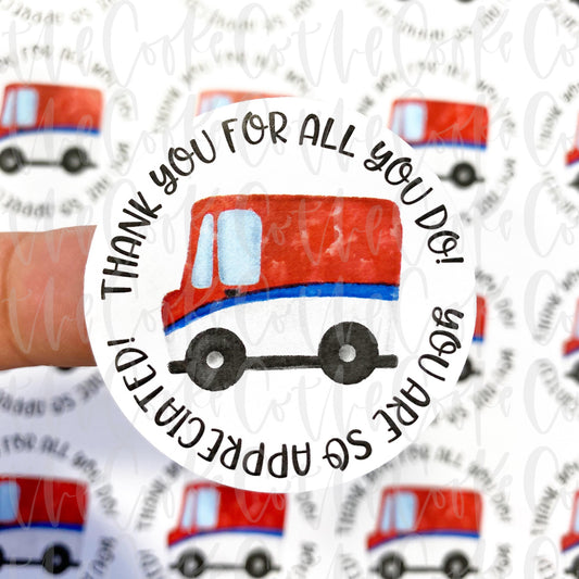 PTO Packaging Stickers | #C0256 - CANADA POST THANK YOU