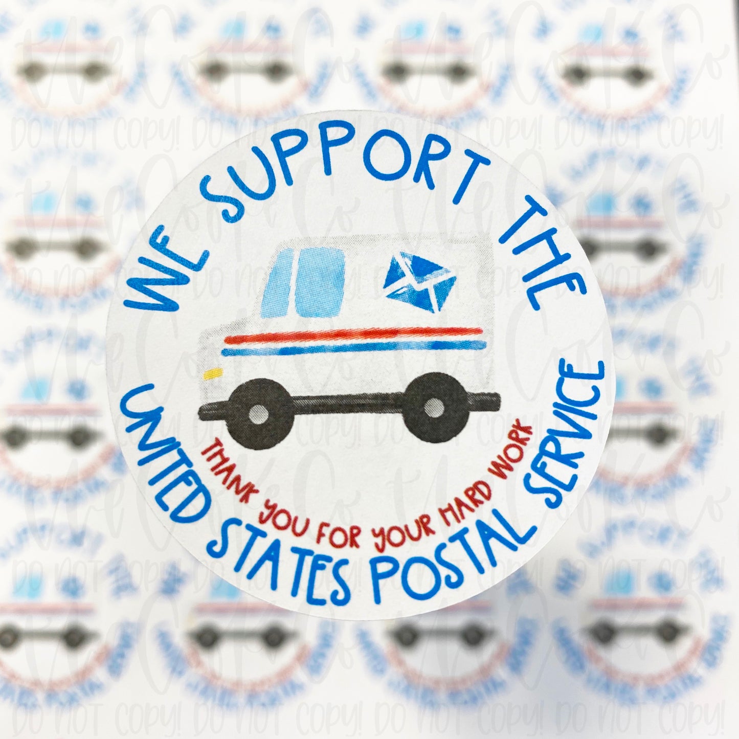 Packaging Stickers | #C0386 - WE SUPPORT THE USPS