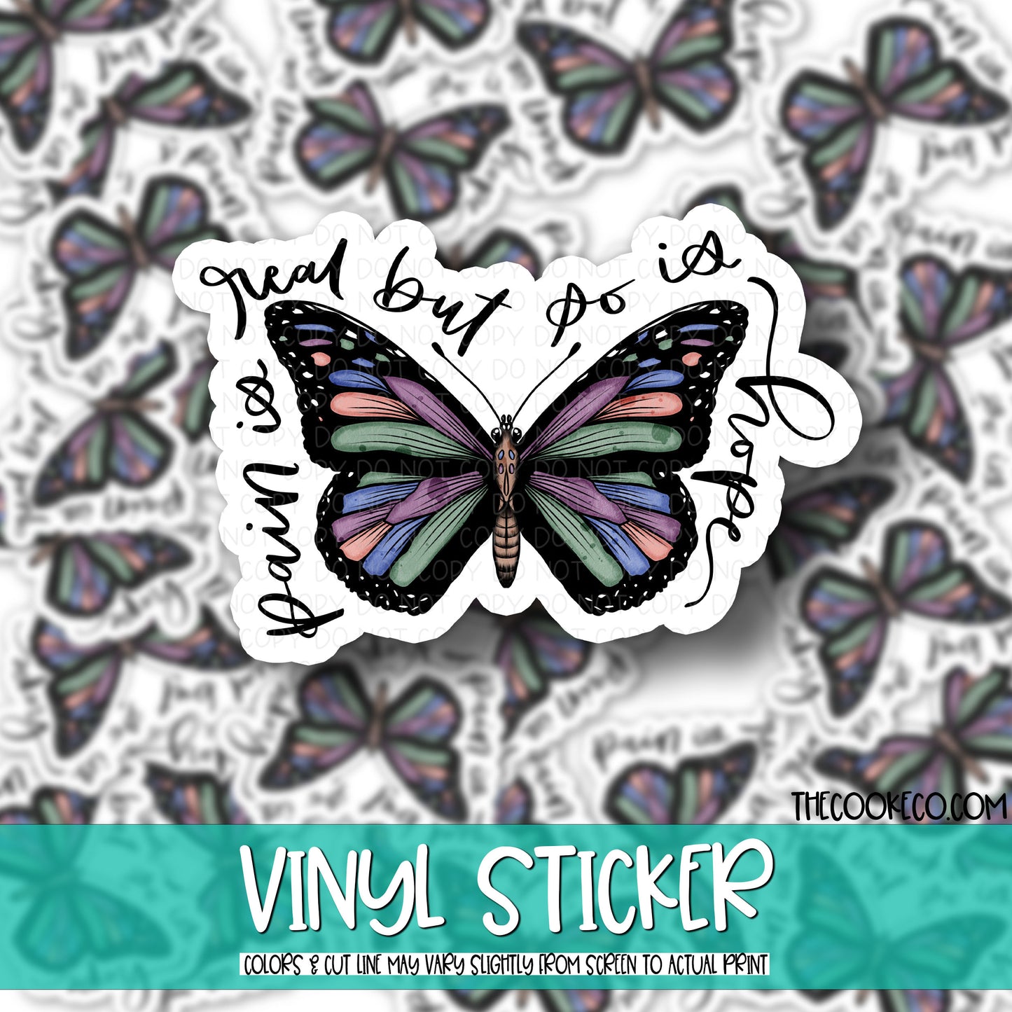 Vinyl Sticker | #V0488 - PAIN IS REAL
