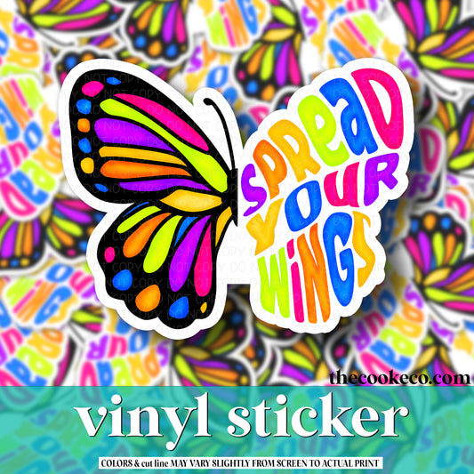 Vinyl Sticker | #V0747 - SPREAD YOUR WINGS