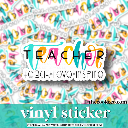 Vinyl Sticker | #V0774 - TEACHER
