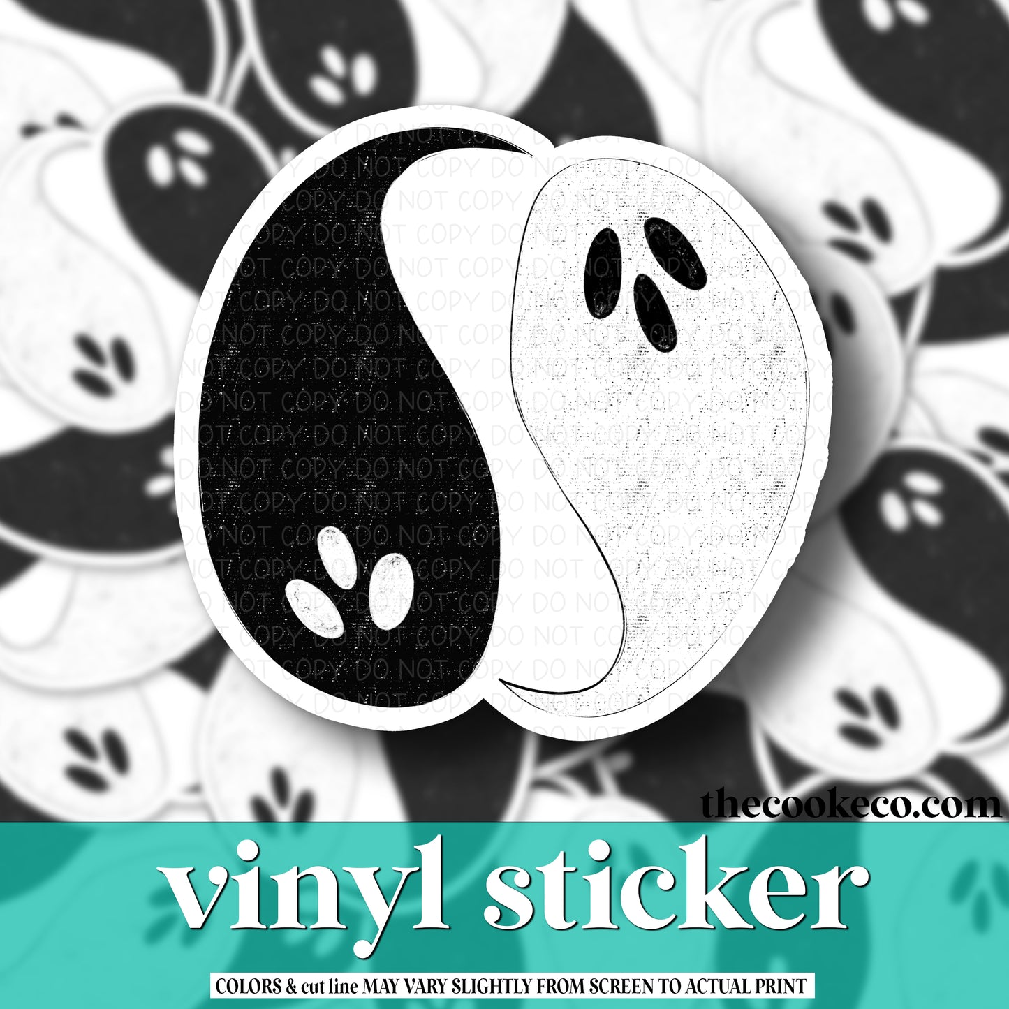 Vinyl Sticker | #V0795 - YING YANG GHOST