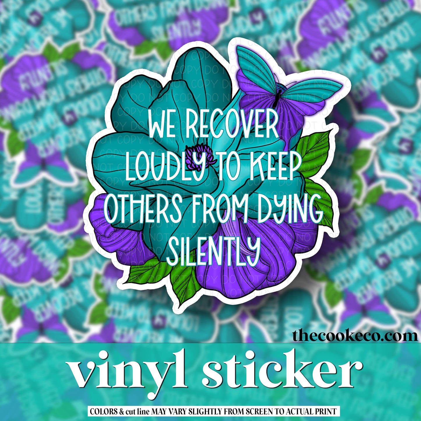 Vinyl Sticker | #V0823 - RECOVER LOUDLY