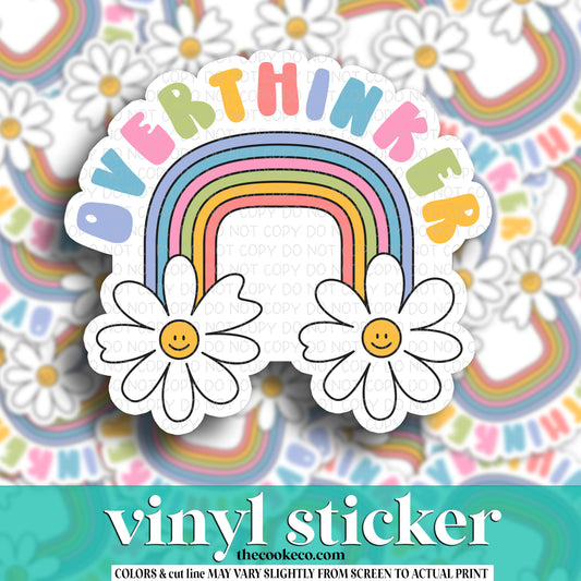 Vinyl Sticker | #V1030 - OVERTHINKER RAINBOW