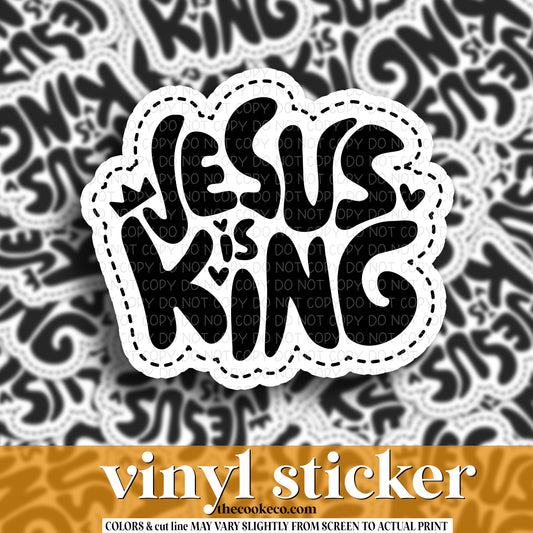 Vinyl Sticker | #V1233 - JESUS IS KING