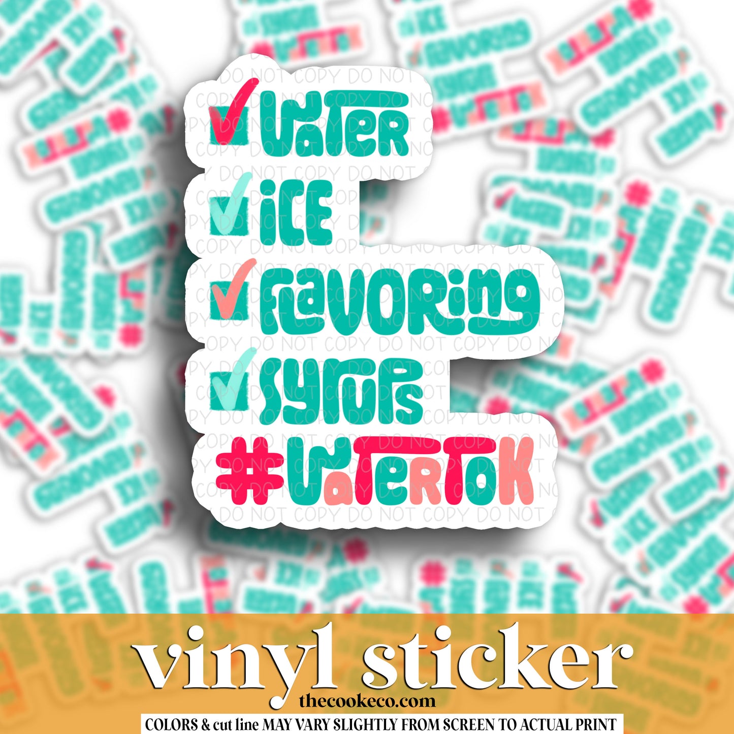 Vinyl Sticker | #V1253 - WATERTOK