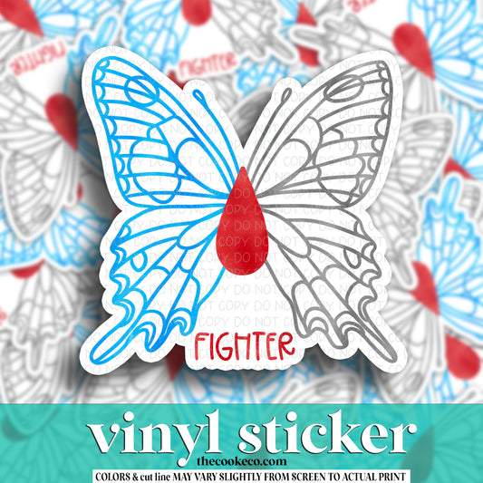 Vinyl Sticker | #V1046 - DIABETES AWARENESS BUTTERFLY
