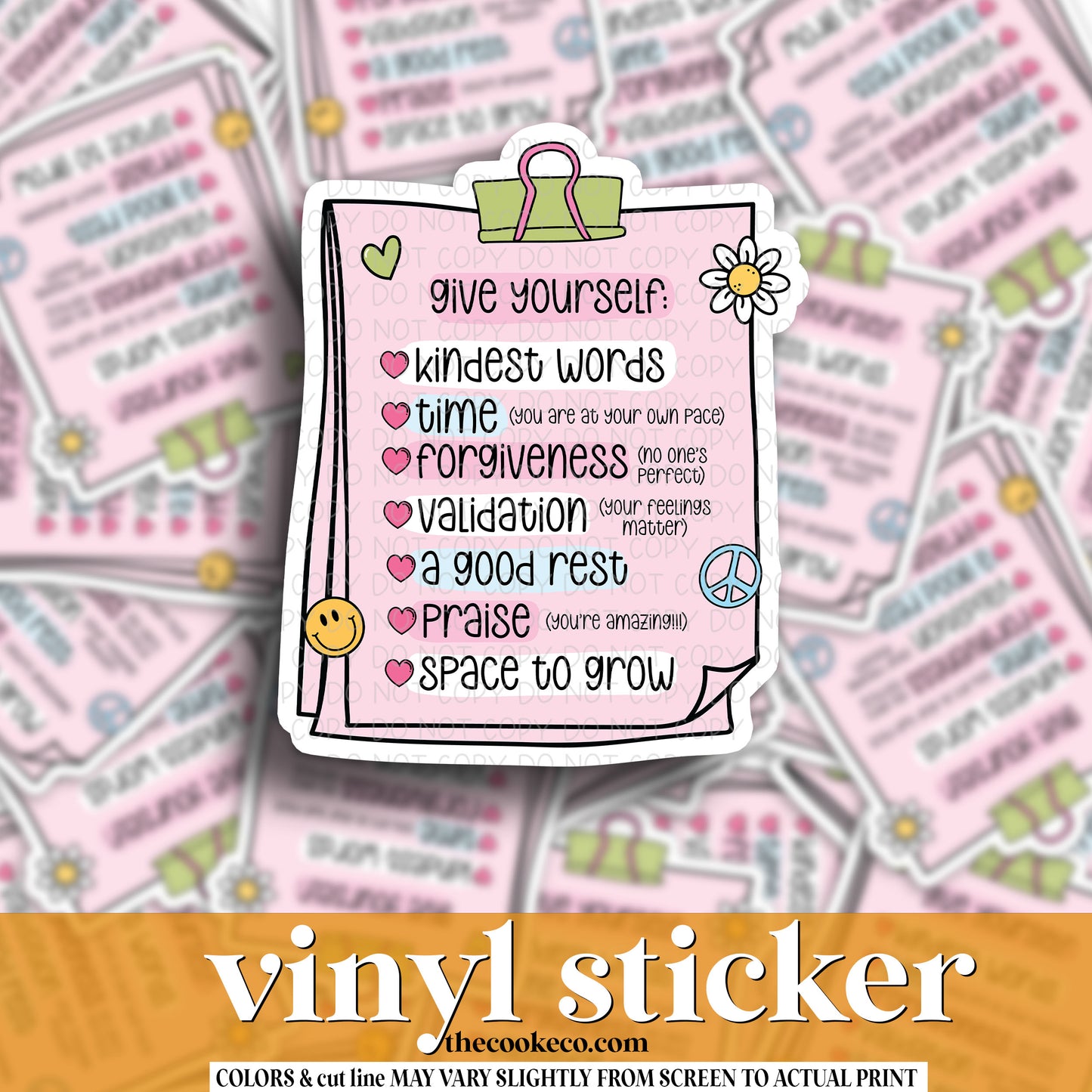 Vinyl Sticker | #V1118 - GIVE YOURSELF: