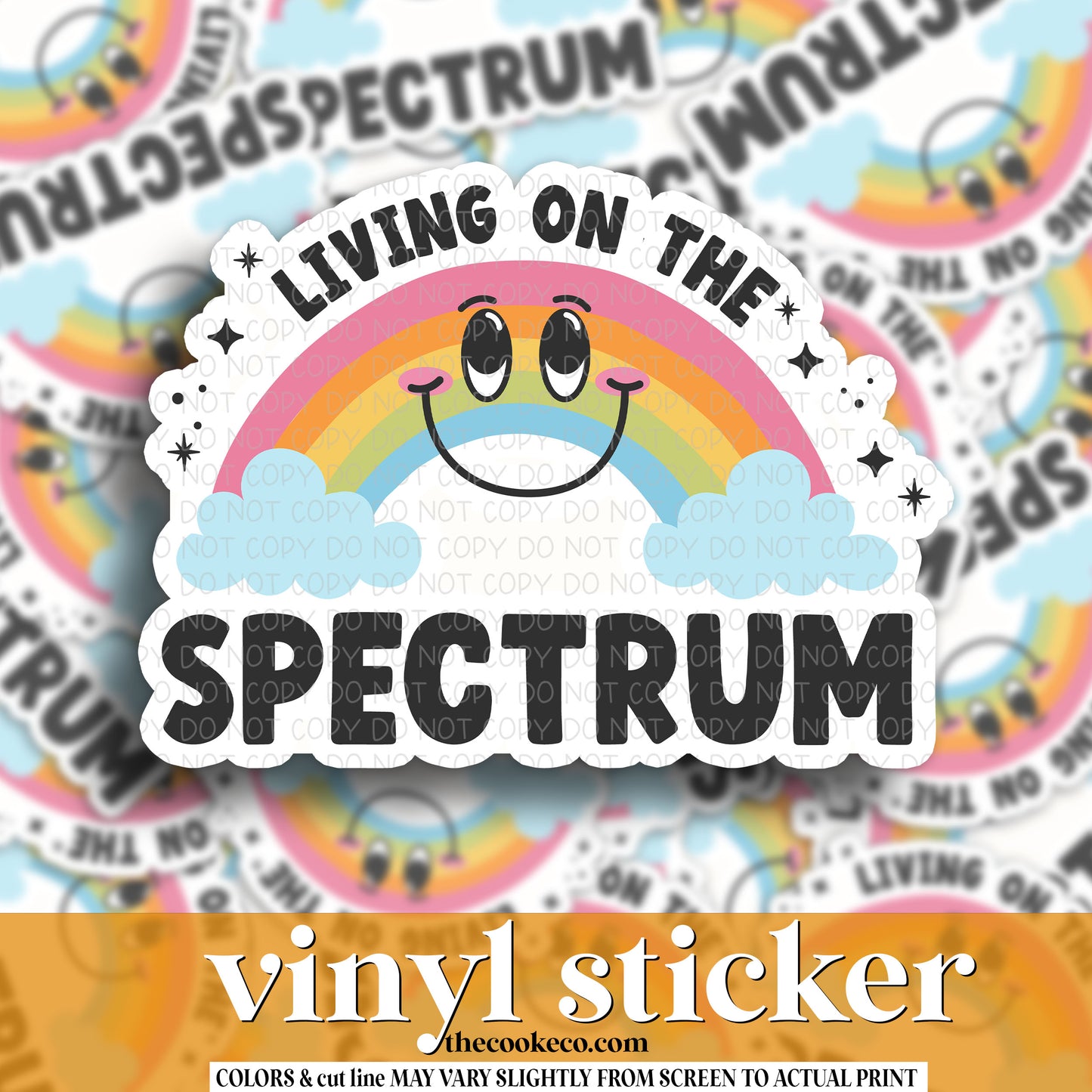 Vinyl Sticker | #V1177 - LIVING ON THE SPECTRUM